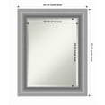 thumbnail image 1 of Amanti Art Peak Polished Silver Framed Wall Mirror - 22 x 26 in, 1 of 5