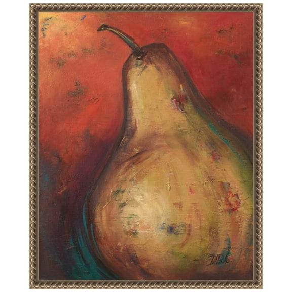 Amanti Art Pear II Framed Canvas Wall Art Print