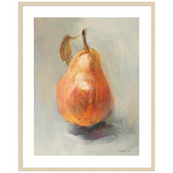 Amanti Art Pear Still Life II Wood Framed Wall Art Print