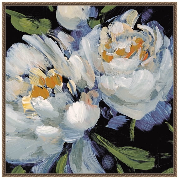 Amanti Art Peony Blossom II Crop Framed Canvas Wall Art Print