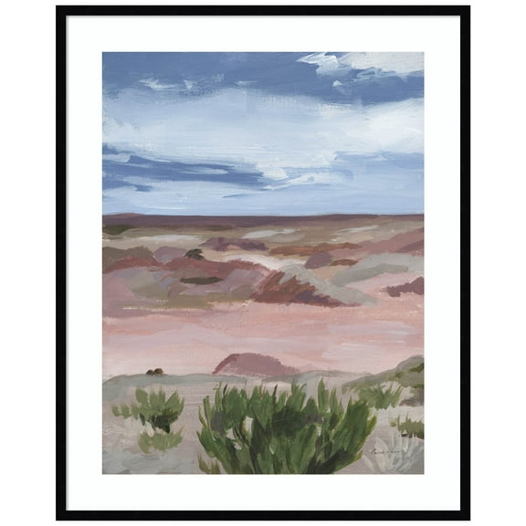 Amanti Art Petrified Forest Wood Framed Wall Art Print