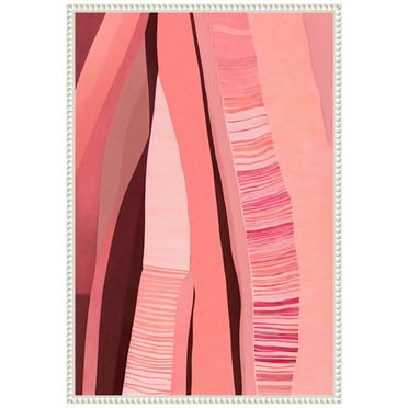 Amanti Art Pink Layers Framed Canvas Wall Art Print