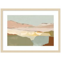 Amanti Art Pink Sandy Dunes I Wood Framed Wall Art Print