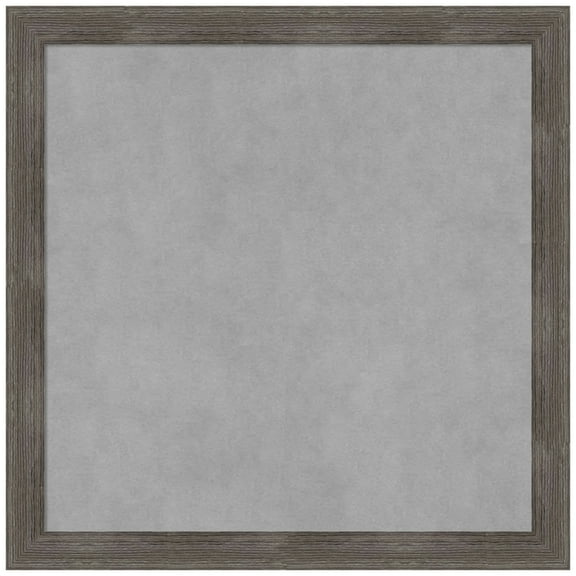 Amanti Art Pinstripe Lead Grey Framed Magnetic Board 23 x 23 in.