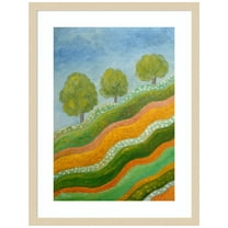 Amanti Art Plunging Into Spring Wood Framed Wall Art Print