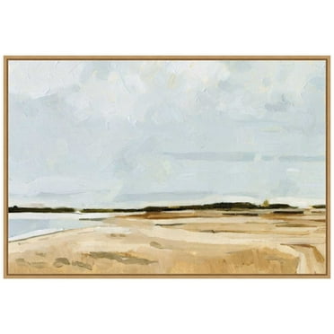 Amanti Art Quiet Coast I Framed Canvas Wall Art Print