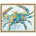 thumbnail image 1 of Amanti Art Rainbow Crab II Framed Canvas Wall Art Print, 1 of 7