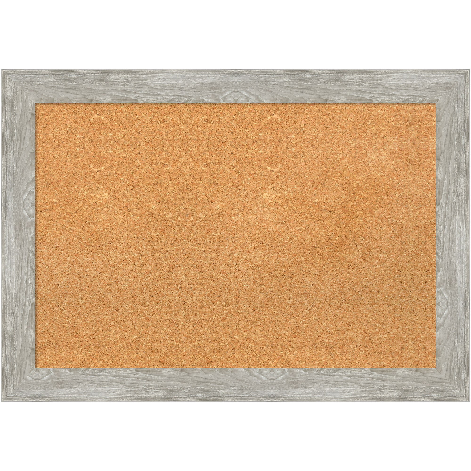 Dove Greywash Narrow Framed Natural Cork Bulletin Board