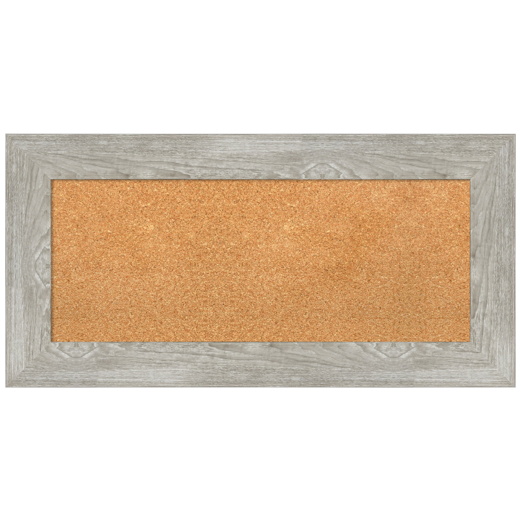 Dove Greywash Framed Natural Cork Bulletin Board
