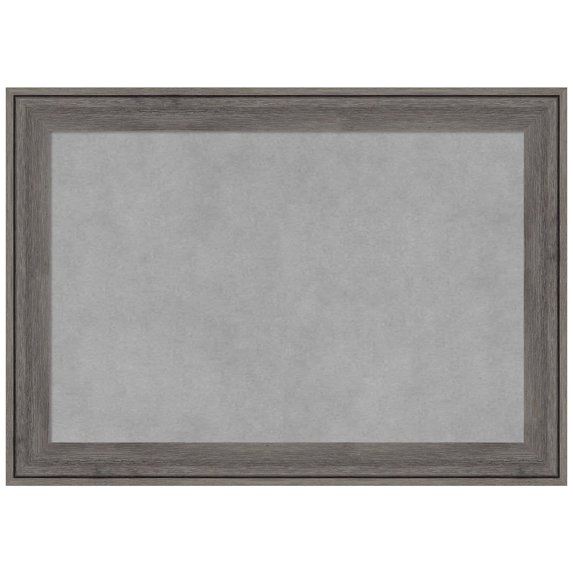 Amanti Art Regis Barnwood Grey Narrow Framed Magnetic Board 21 x 15 in.