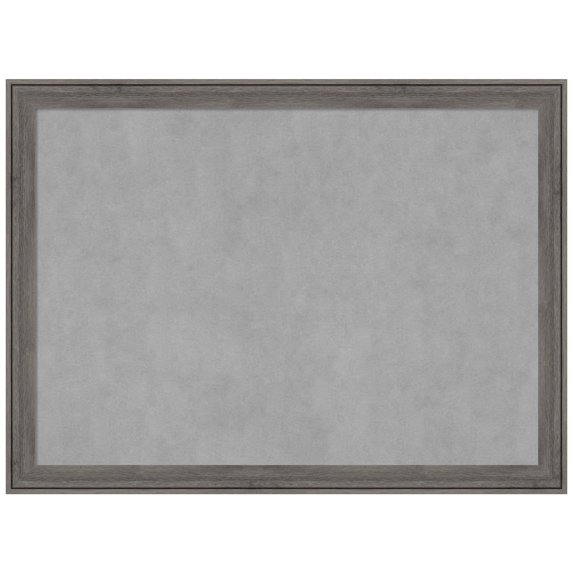 Amanti Art Regis Barnwood Grey Narrow Framed Magnetic Board 31 x 23 in.