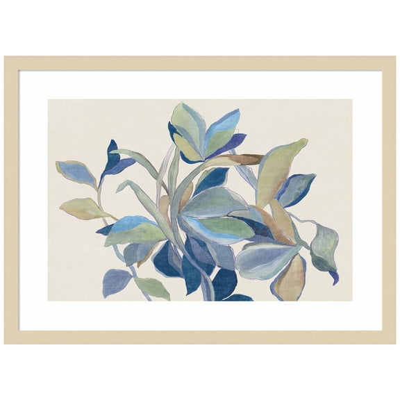 Amanti Art Retro Flowers Wood Framed Wall Art Print
