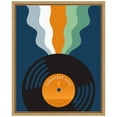thumbnail image 1 of Amanti Art Retro Mixtape And Vinyl III Framed Canvas Wall Art Print, 1 of 7