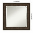 thumbnail image 1 of Amanti Art Ridge Bronze Beveled Wood Wall Mirror 25.75 x 25.75 in., 1 of 5