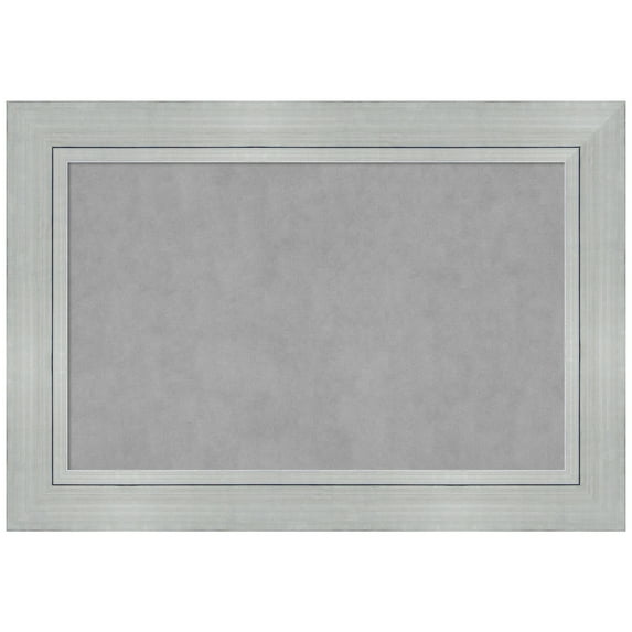 Amanti Art Romano Silver Framed Magnetic Board 39 x 27 in.