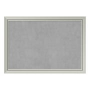 Amanti Art Romano Silver Narrow Framed Magnetic Board 40 x 28 in.