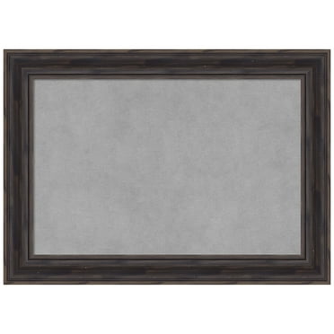 Amanti Art Rustic Pine Brown Narrow Framed Magnetic Board 21 x 15 in.