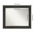 thumbnail image 1 of Amanti Art Rustic Plank Espresso Framed Wall Mirror - 21.38 x 25.38 in, 1 of 5