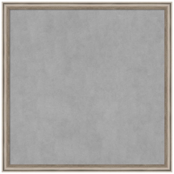 Amanti Art Salon Scoop Pewter Framed Magnetic Board 26 x 26 in.