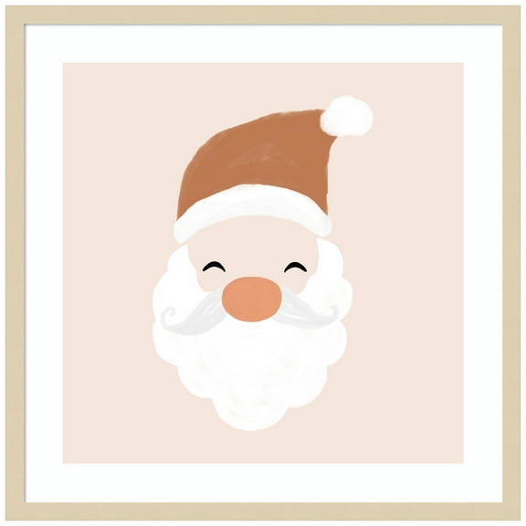 Amanti Art Santa Wood Framed Wall Art Print