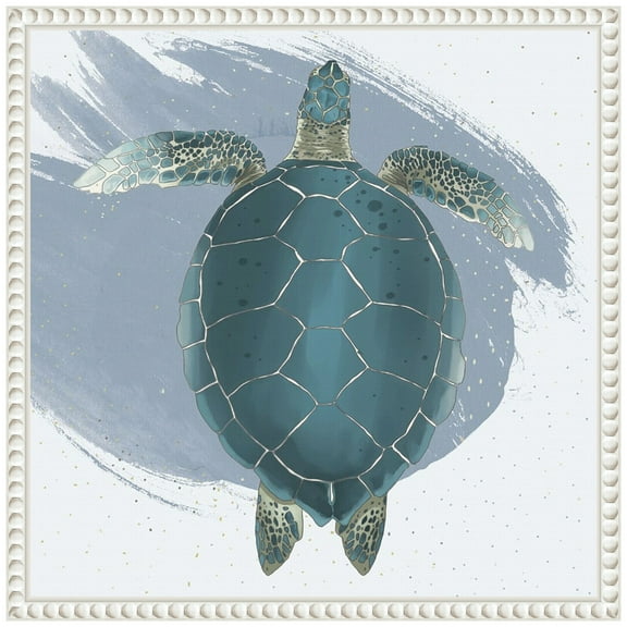 Amanti Art Sea Turtle Framed Canvas Wall Art Print