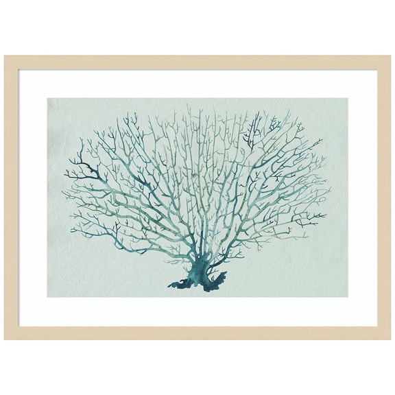 Amanti Art Seaglass Shadow III Wood Framed Wall Art Print