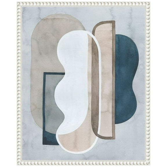 Amanti Art Shapes and Shadows II Framed Canvas Wall Art Print