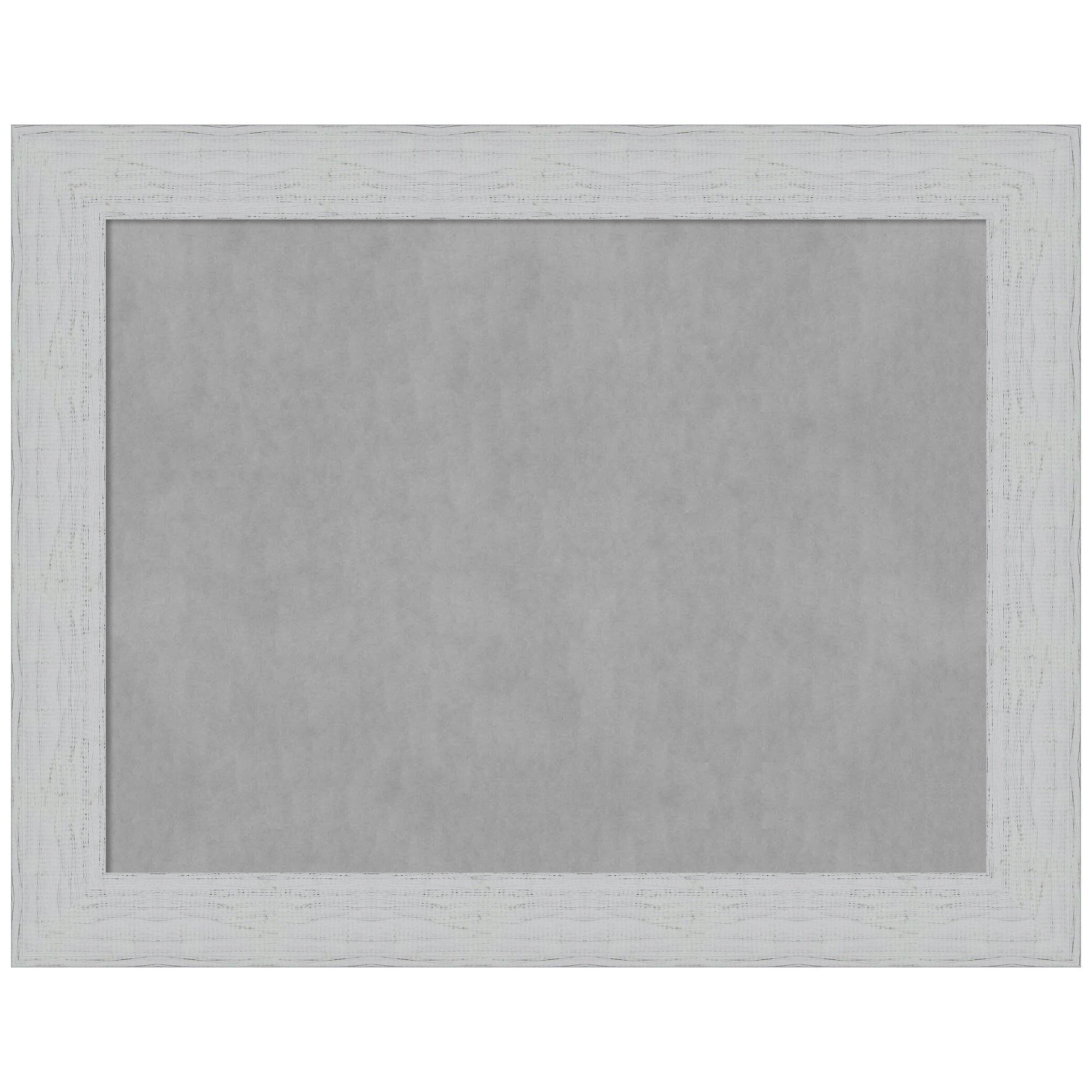 Shiplap White 24x18 Framed Magnetic Board