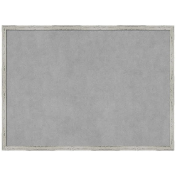 Amanti Art Shiplap White Narrow Framed Magnetic Board 29 x 21 in.