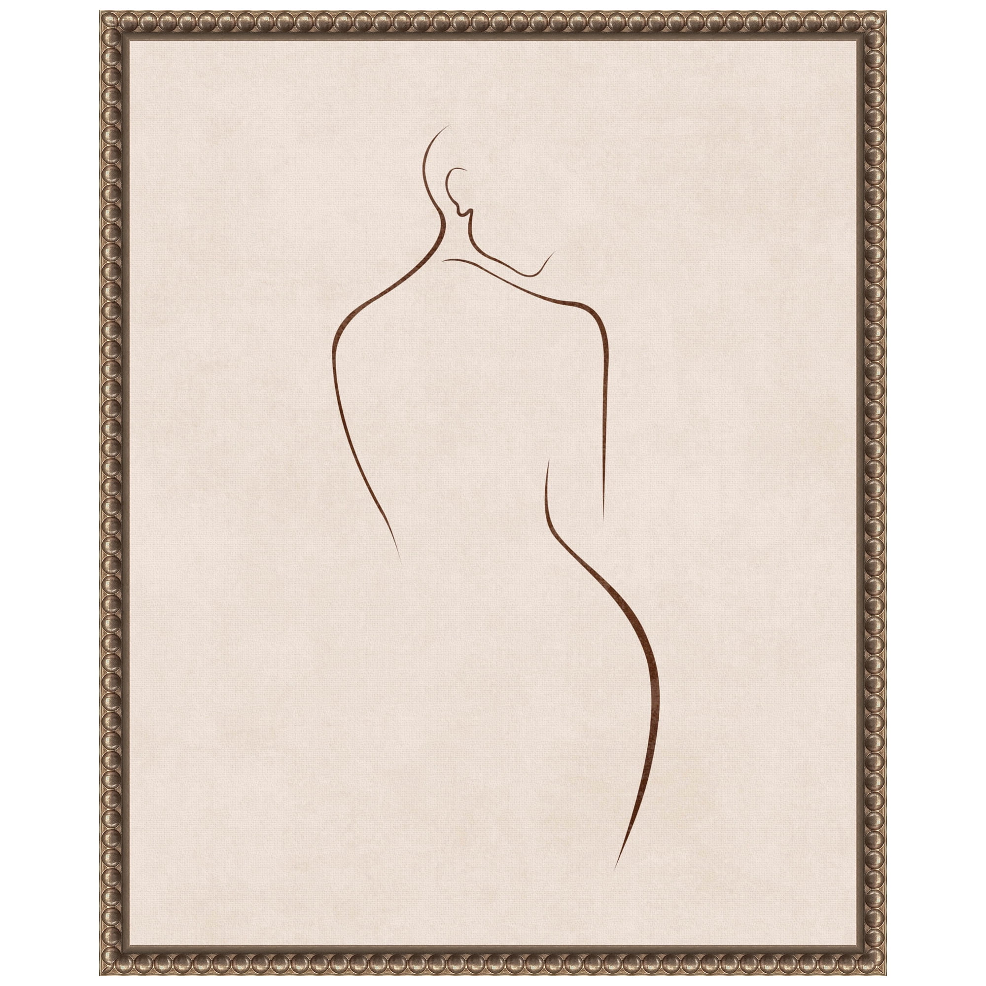 Emel Tunaboylu Bronze Floater Frame Abstract Canvas Art Print 16 x 20