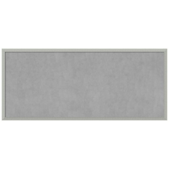 Amanti Art Silver Leaf Framed Magnetic Board 50 x 22 in.