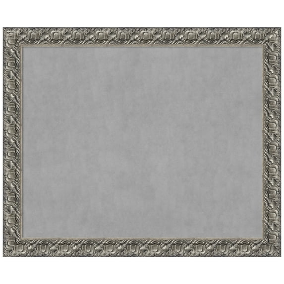 Amanti Art Silver Luxor Framed Magnetic Board 46 x 38 in.