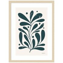 Amanti Art Simple Botanical III Wood Framed Wall Art Print