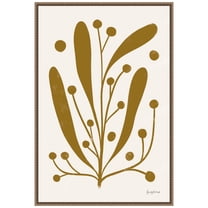 Amanti Art Simple Botanical IV Framed Canvas Wall Art Print