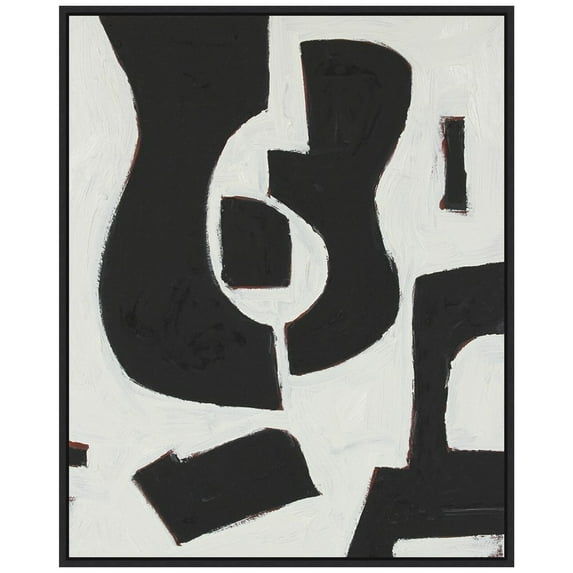 Amanti Art Six String II Framed Canvas Wall Art Print