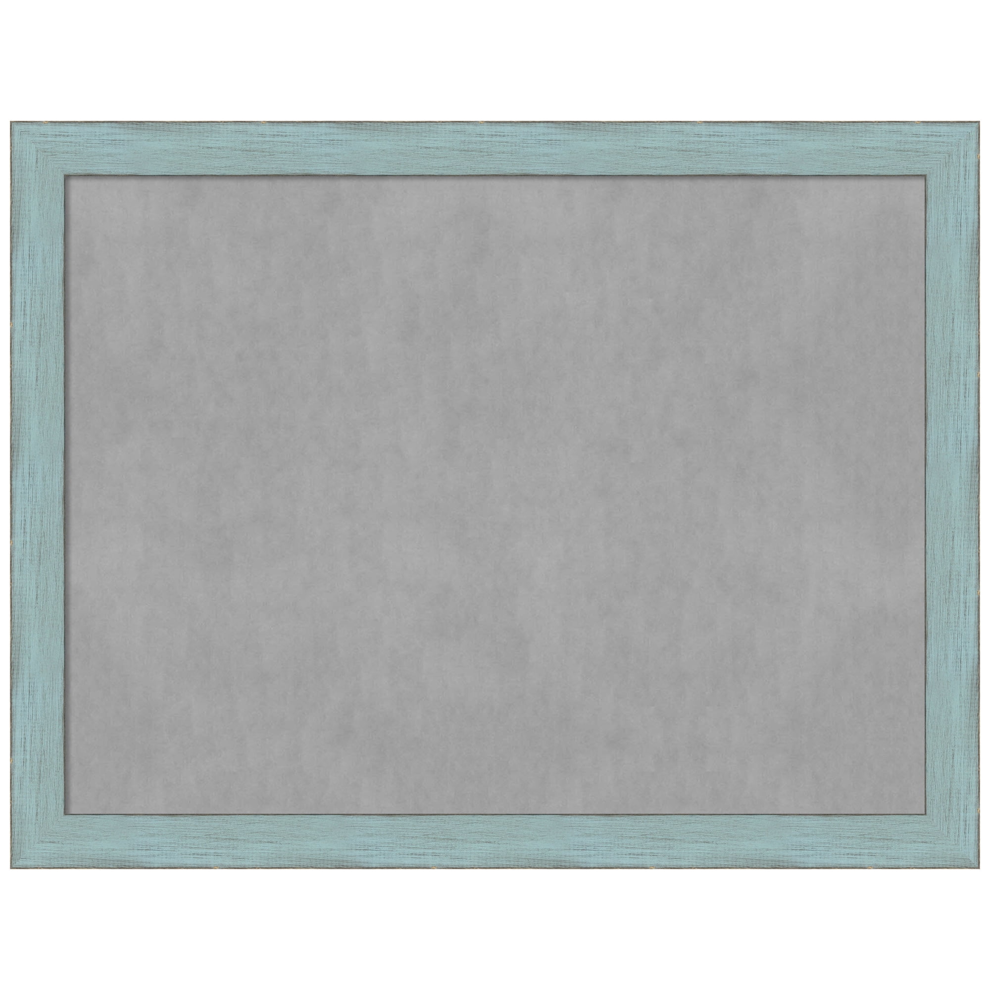Sky Blue and Grey Wood Framed Magnetic Memo Board