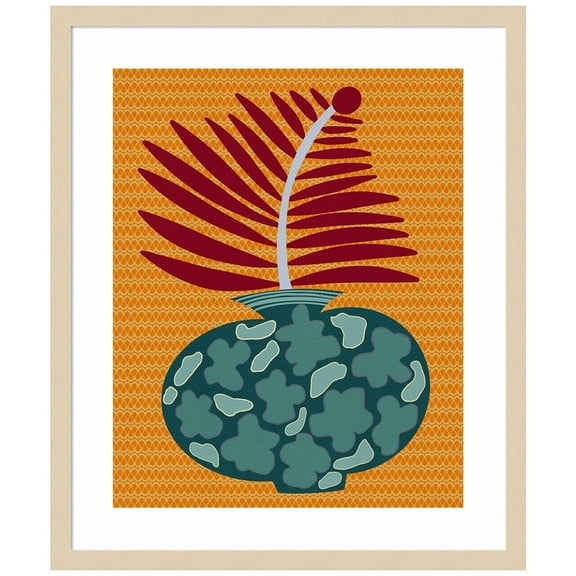Amanti Art Snappy Botanical II Wood Framed Wall Art Print