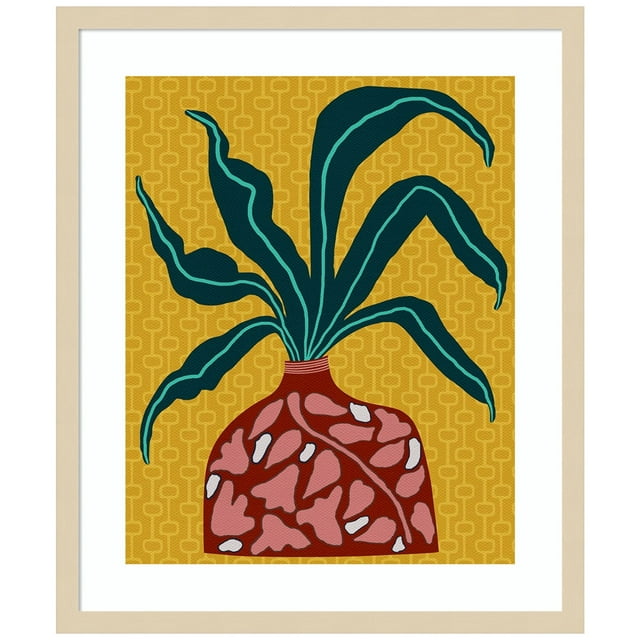 Amanti Art Snappy Botanical III Wood Framed Wall Art Print