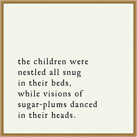 Amanti Art Sugar Plums Danced Framed Canvas Wall Art Print