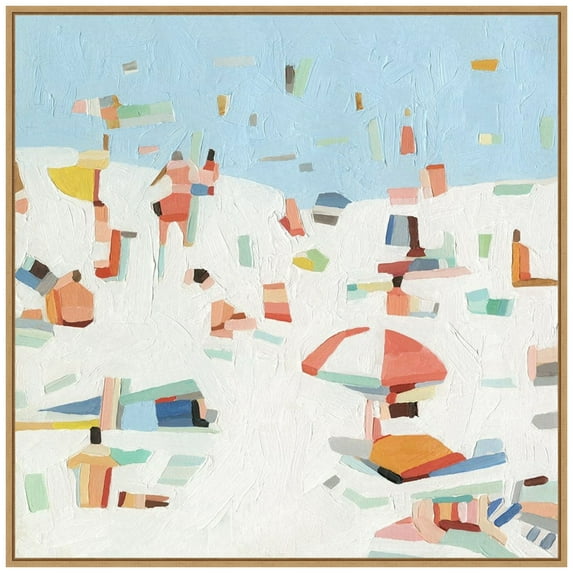 Amanti Art Summer Confetti III Framed Canvas Wall Art Print