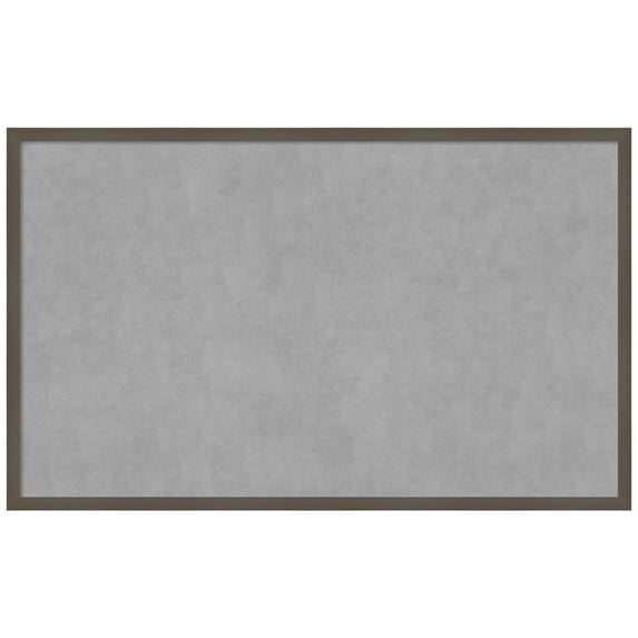 Amanti Art Svelte Clay Grey Framed Magnetic Board 41 x 25 in.