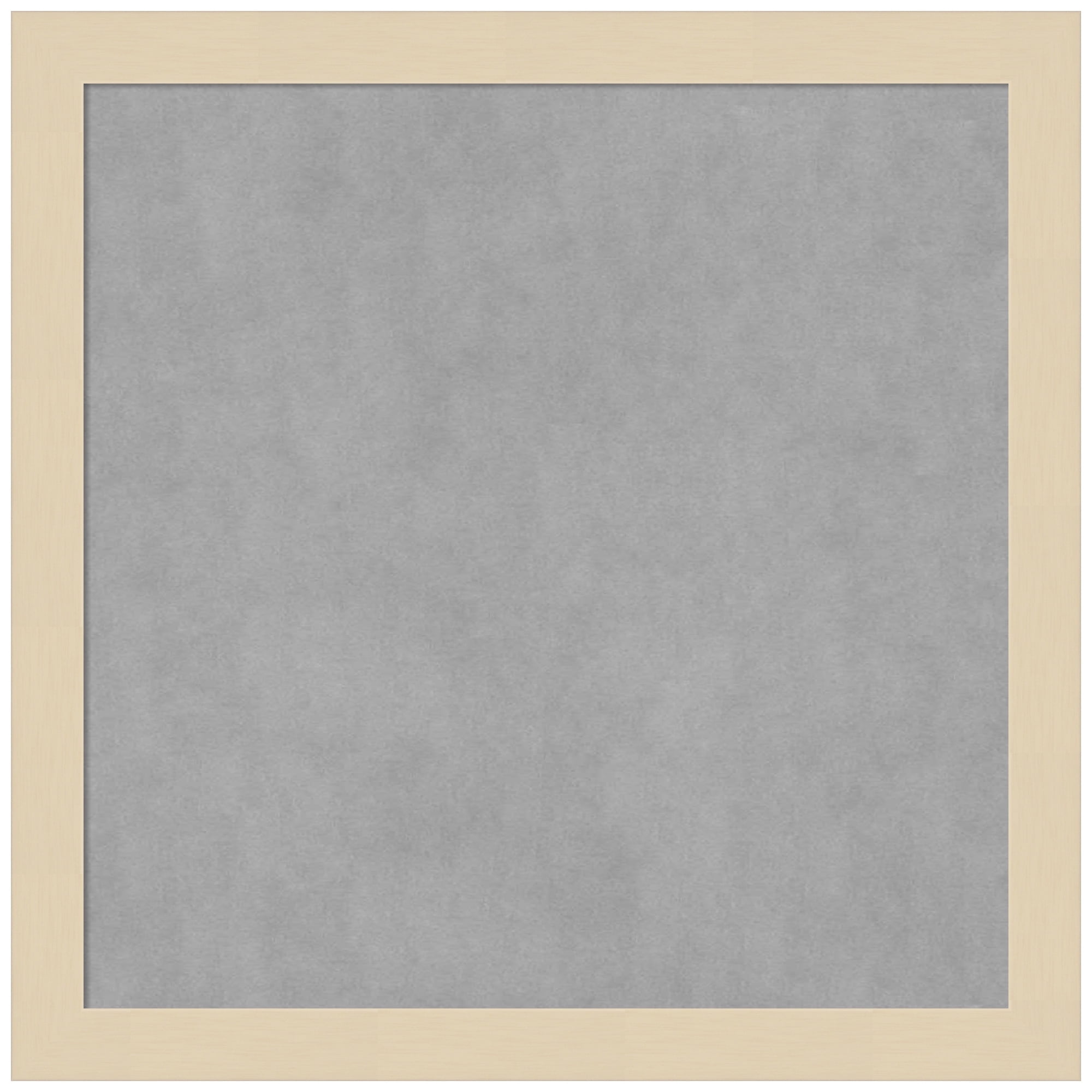 Svelte Natural 13x13 Grey Wood Framed Magnetic Board