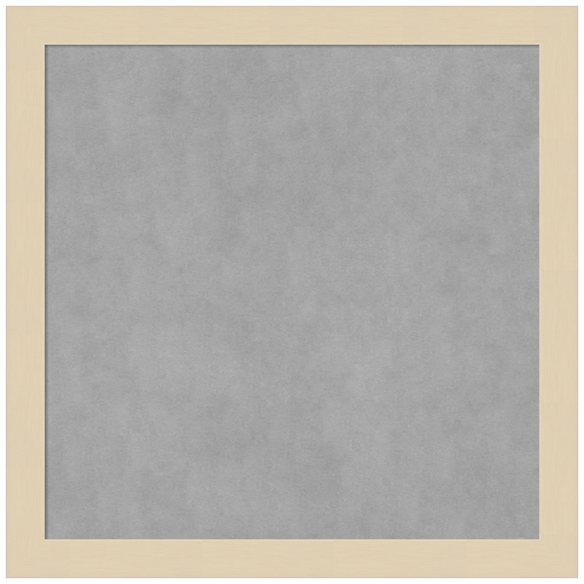 Svelte Natural 13x13 Grey Wood Framed Magnetic Board