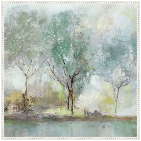 Amanti Art Teal Horizontal Framed Canvas Wall Art Print