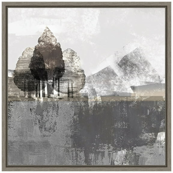 Amanti Art Textured Landscape Framed Canvas Wall Art Print