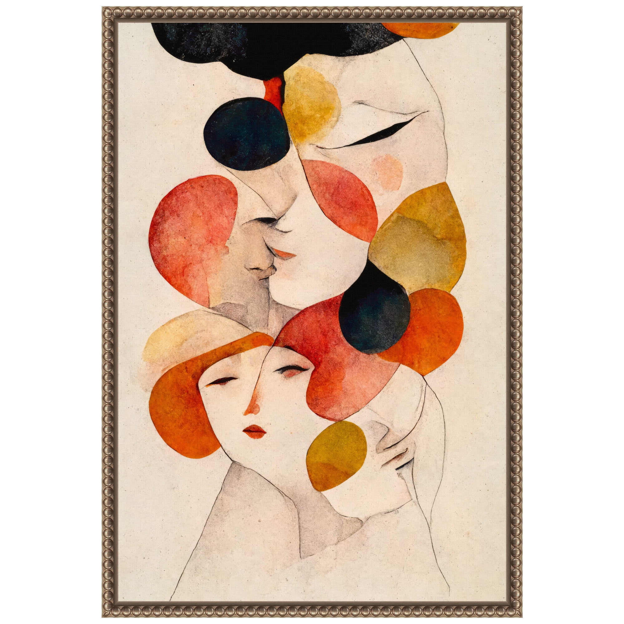 Abstract Devotion Beaded Framed Canvas Wall Art, 16 x 23
