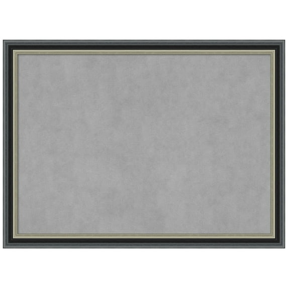 Amanti Art Theo Black Silver Framed Magnetic Board 31 x 23 in.