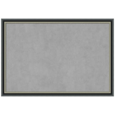 Amanti Art Theo Black Silver Framed Magnetic Board 39 x 27 in.