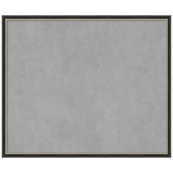 Amanti Art Theo Black Silver Narrow Framed Magnetic Board 25 x 21 in.