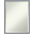 thumbnail image 1 of Amanti Art Theo Blue Narrow Beveled Wood Wall Mirror 25.25 x 19.25 in., 1 of 10